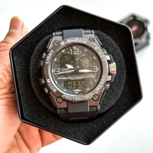 First Copy G-Shock GA Black & White with Green Belt