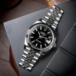 First Copy Rolex DateJust for Men with Premium Silver Bezel