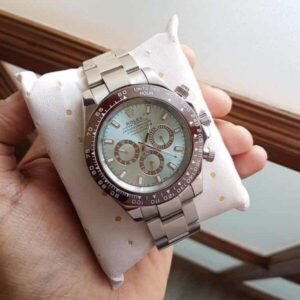 First Copy Rolex Cosmograph Daytona Blue Dial Watch with Ceramic Ring
