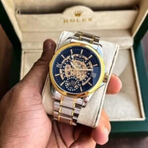 First Copy Rolex Fully Automatic Silver & Gold Watch for Men