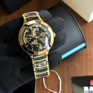 First Copy Rado Diastar Automatic Golden Black Watch for Men