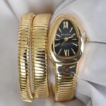 BVL SERPENTINE - GOLD STRAP SPIRAL - Black Dial